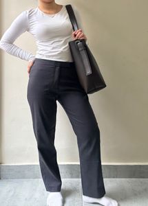 Office Wear Charcoal Trousers