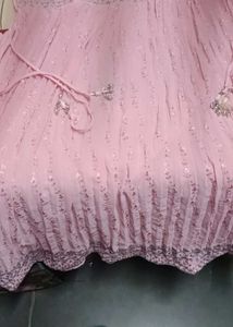 Pink Embellished Kurta Set
