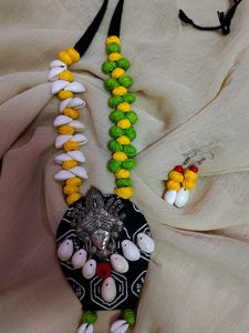 Ganesha Cowrie Shell Necklace