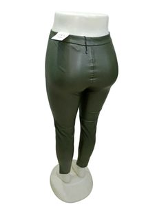 Zara Olive Leather Pant New With Tag 28 30