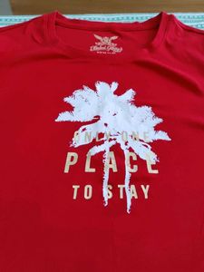 Red Graphic Print T-Shirt