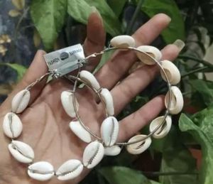 Seashell Hoop Earrings