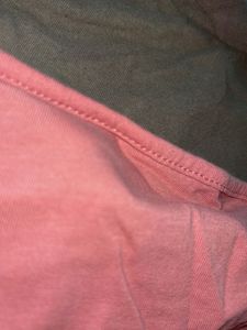 H&amp;M Olive green &amp; Baby pink camisole Tops
