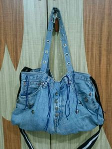 Imported denim bag