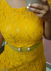Yellow Lace Dress