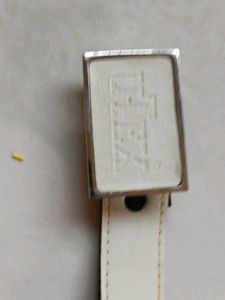 Kids Beige Pants with Belt
