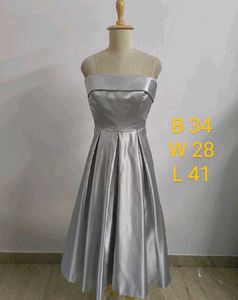 SaElegant Silver Off-Shoulder Dress Price Drop 🎉?