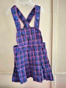 Vintage Plaid Jumper &amp; Bow Set