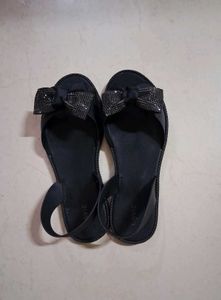Lavie Black embellished Bow Flats