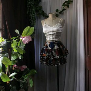Tiered Mini Skirt