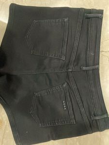 Black Denim Shorts