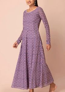 Indya Purple Printed Kurta
