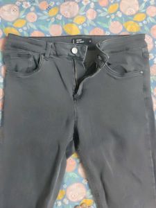 Charcoal Grey Skinny Fit Denim Jeans