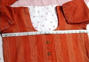 Dark Orange Pant Suit