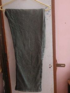 Gray Denim Pants