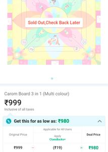 Kids Carrom Board Game 5 in 1