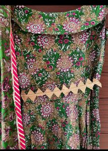 Anarkali Gown With Belt And Dupatta