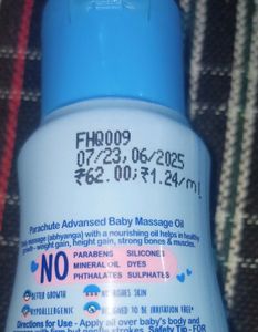 Parachute Advanced Baby Massage Oil