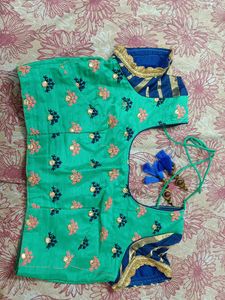 Peach Pink Embroidery Saree