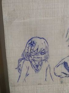 anime caricatured sticker