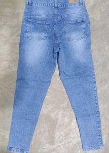 Light Wash High Waist Denim Jeans