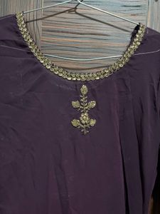 Elegant Purple Kurta Set