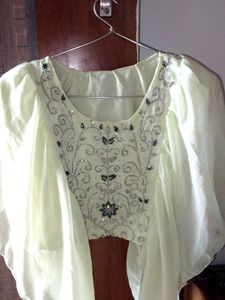 Vintage Embellished Chiffon Dress