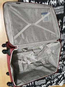 VIP Maroon Soft Textured With Wheels Trolly Bag