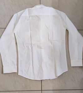 French Sleeves White Formal Shirt