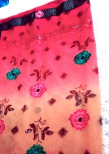 Floral Print Saree
