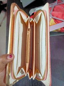 Pink Heart Embellished Wallet