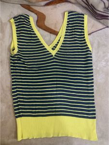 Fasttt 🥳Striped Sleeveless Knit Top