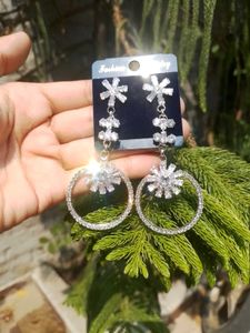 Dazzling Floral Drop Earrings