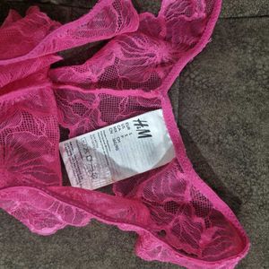 Pink Lace Briefs