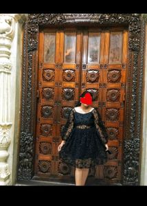 Vintage Ruffle Trim Tunic  Dress Combo