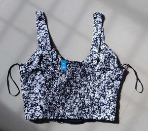 Floral Corset Crop Top
