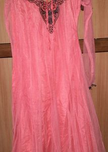Embroidered Pink Kurta
