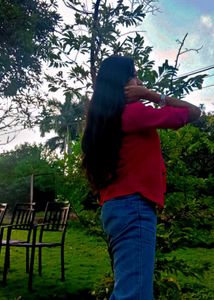 A Dark Pink Shirt Casual Wear