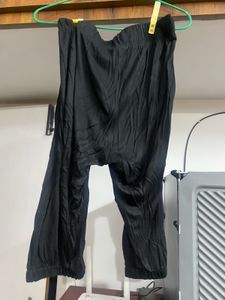 Black Casual Pants with Tie