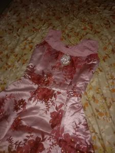 Elegant Floral Pink Gown For Women 💖💅✨