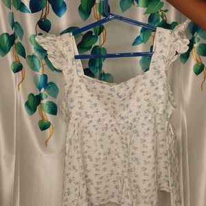 Floral Ruffle Tank Top