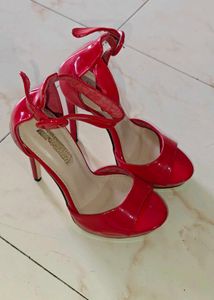 Red Platform Heels