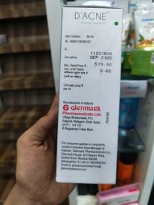 D&#39;ACNE FACE WASH GLENMARK DANCE FACEWASH Foaming