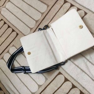 Blue And White Sling Bag