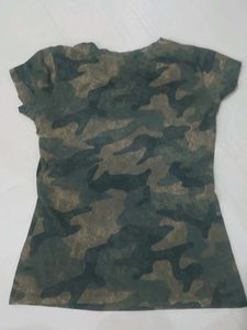 Camouflage Print T-Shirt