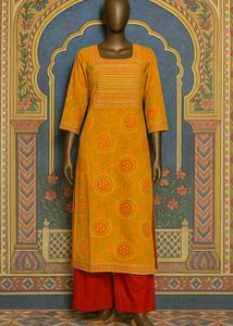 ♥️💫 Bandhej Print Ethnic Pre Love Kurta