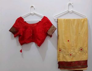 Elegant Saree & Blouse Set
