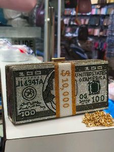 dollar 💵 Rhinestone Clutch