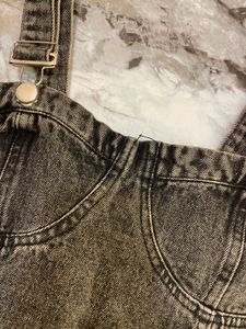 Charcoal Denim Corset XS-S