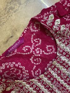Magenta anarkali kurthi